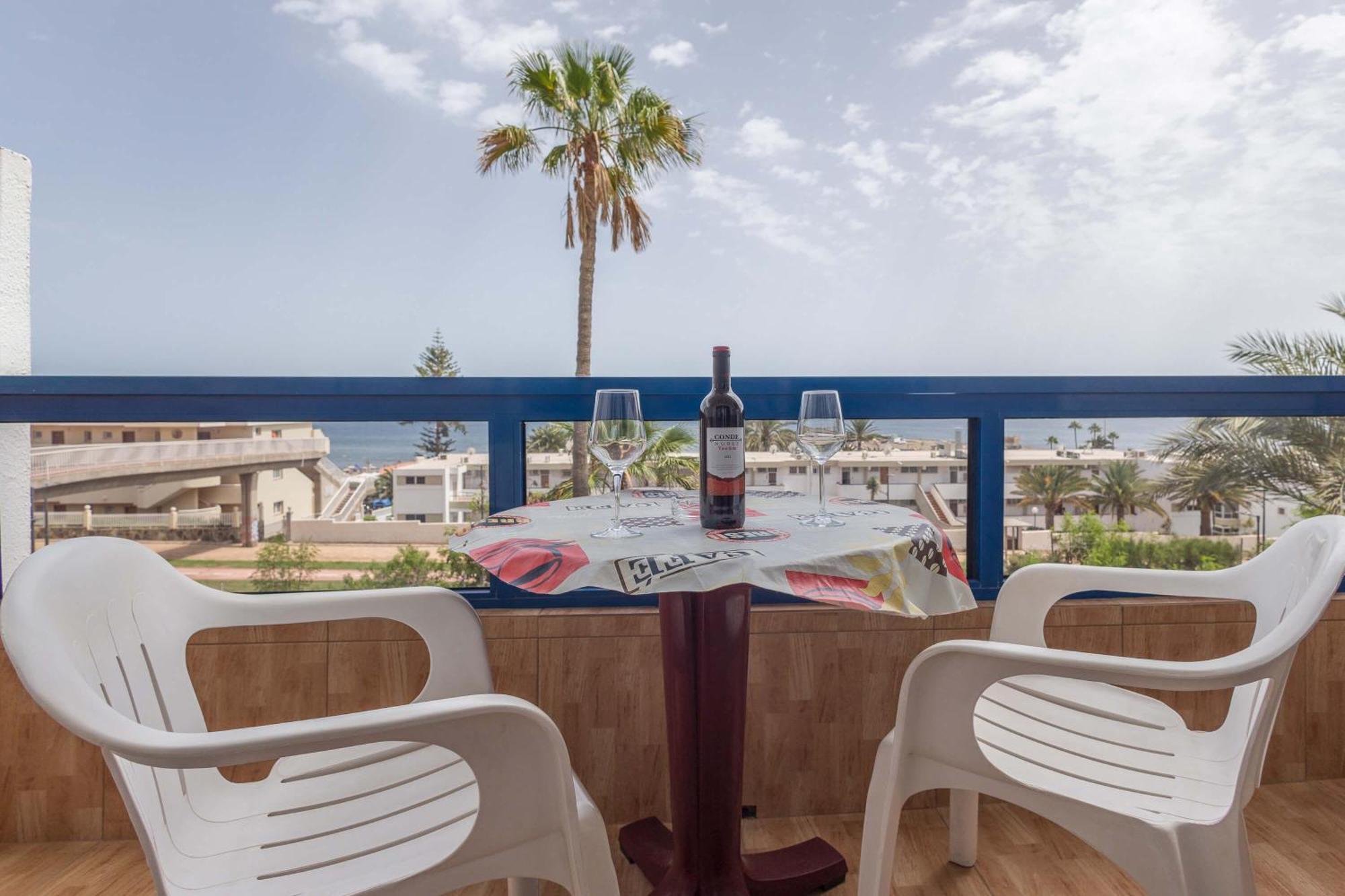 Apartamento PERFECTA UBICACION!!! San Agustin terraza vistas al mar San Bartolomé Exterior foto